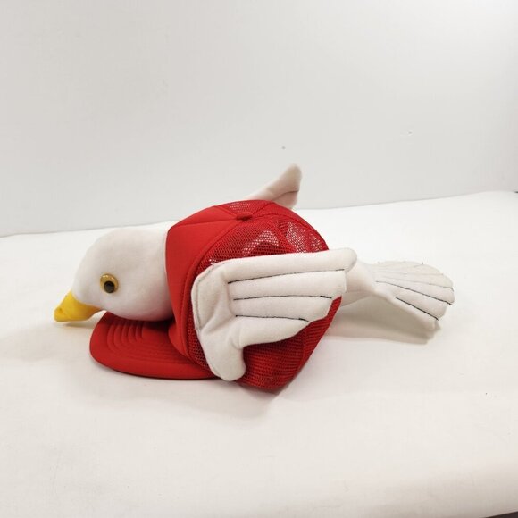 Vintage Seagull Goose Flying Duck Red Hat Wilson - Picture 2 of 9